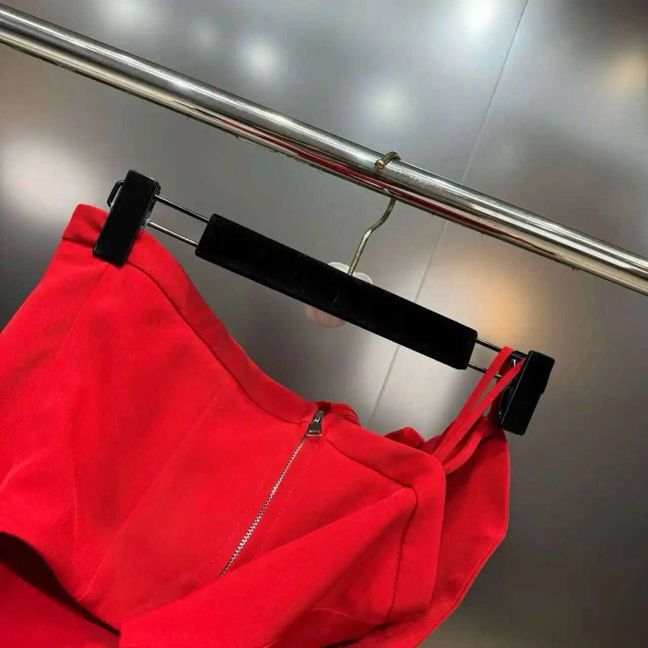 DEAT New Items Fashion Women's Wrinkled Edge Sling Vest Trendy Zipper Backless Sleeveless Camisole Female 2025 Spring 11XX8800
