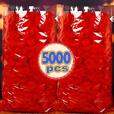 Mehrfarbige künstliche Seidenrosen Blütenblätter für Valentinstag Hochzeitsfeier Geschenke Romantische Dekoration