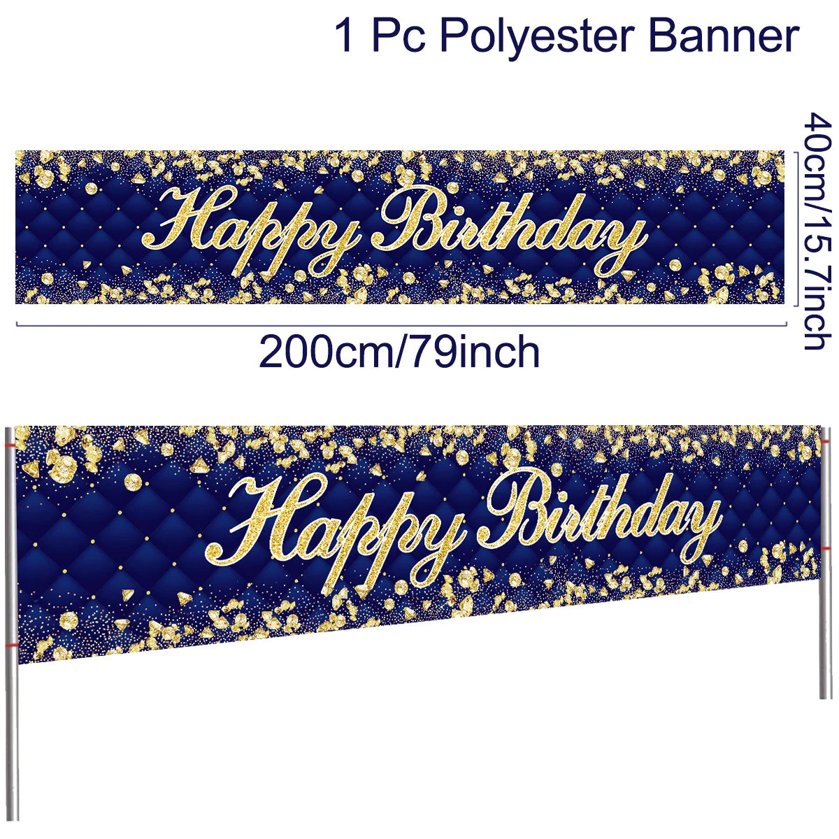 Alles Gute zum Geburtstag Banner Geburtstagsparty Dekoration Kinder Jungen Mädchen Babyparty Dekoration Girlande Wimpelkette Flaggen Jahrestag
