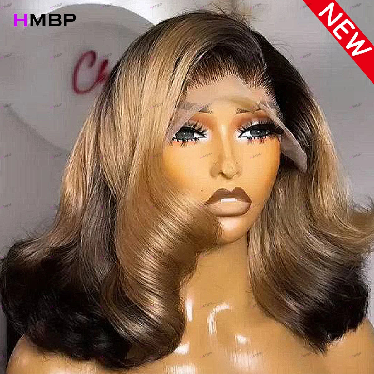 Ombre Color Wigs Body Wave 360 Hd Lace Frontal Wig Straight Wigs Glueless Lace Frontal Wig Human Hair Preplucked For Women HMBP