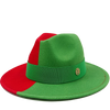 Low price wholesale Fedora hats men's and women's jazz hats red and white new tie dyed Fedora hats autumn classic hats sombrero
