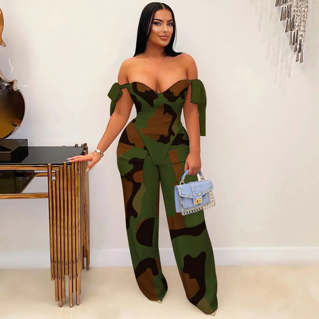 Two Pieces Women Pant Sets Print Matching Set Drawstring Pockets Sleeveless Top Elastic Waist Pants Slim Fit Casual 2026 Spring