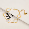 Stainless Steel Non Fading Minimalist Creative Plant Live Leaf Petal Flower Pendant Necklace Earrings Bracelet Jewelry Set