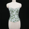 Sexy Women Pink Overbust Corset Crop Top Sweet Lace Patchwork Slim Fit Strapless Bustier Chic Party Summer Clothes Streetwear