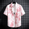 Men and Women's Short-Sleeved Printed Shirt, Casual Beach Clothes, Personality Thin Couple Tops, New