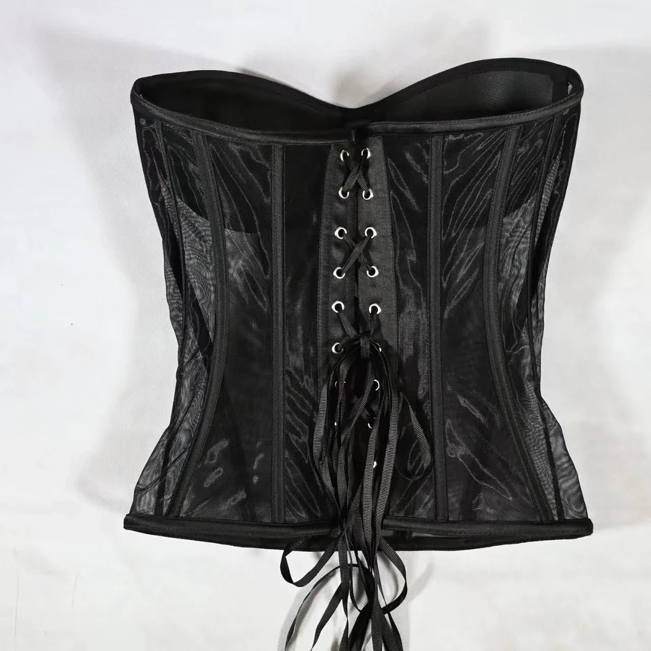 Steel Bone Transparent Bra Bustier Women's Waist Trainer Shapewear Girdles Corset Sexy Club Party Crop Top Lingerie Plus Size