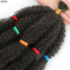 Afro Kinky Curly Hair Bulk Synthetic 12inch Ombre Marley Twists Braiding Hair #1B 4 27 30 33 99J Green Ombre Purple Brown Colors