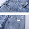 Frühlings Herren Hellblaue Slim Jeans Stylische Lässige Stretch Denim Hose Klassische Chinohose Rauchgrau