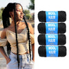 4er-Pack brasilianisches Wollhaar, synthetische Häkelhaarextensions für Frauen, afrikanisches Haargarn zum Flechten von senegalesischen Twists, Kunsthaar