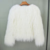 2023 Women Faux Fur Coat Autumn Winter High Quality Fluffy Short Coat Faux Fur Jacket