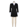BWQ 2024 INS Women Fashion Pleated Mini Skirts Suit and Shirt Patchwork Long Sleeve Blazer Matching 2 Two Piece Set Outfits