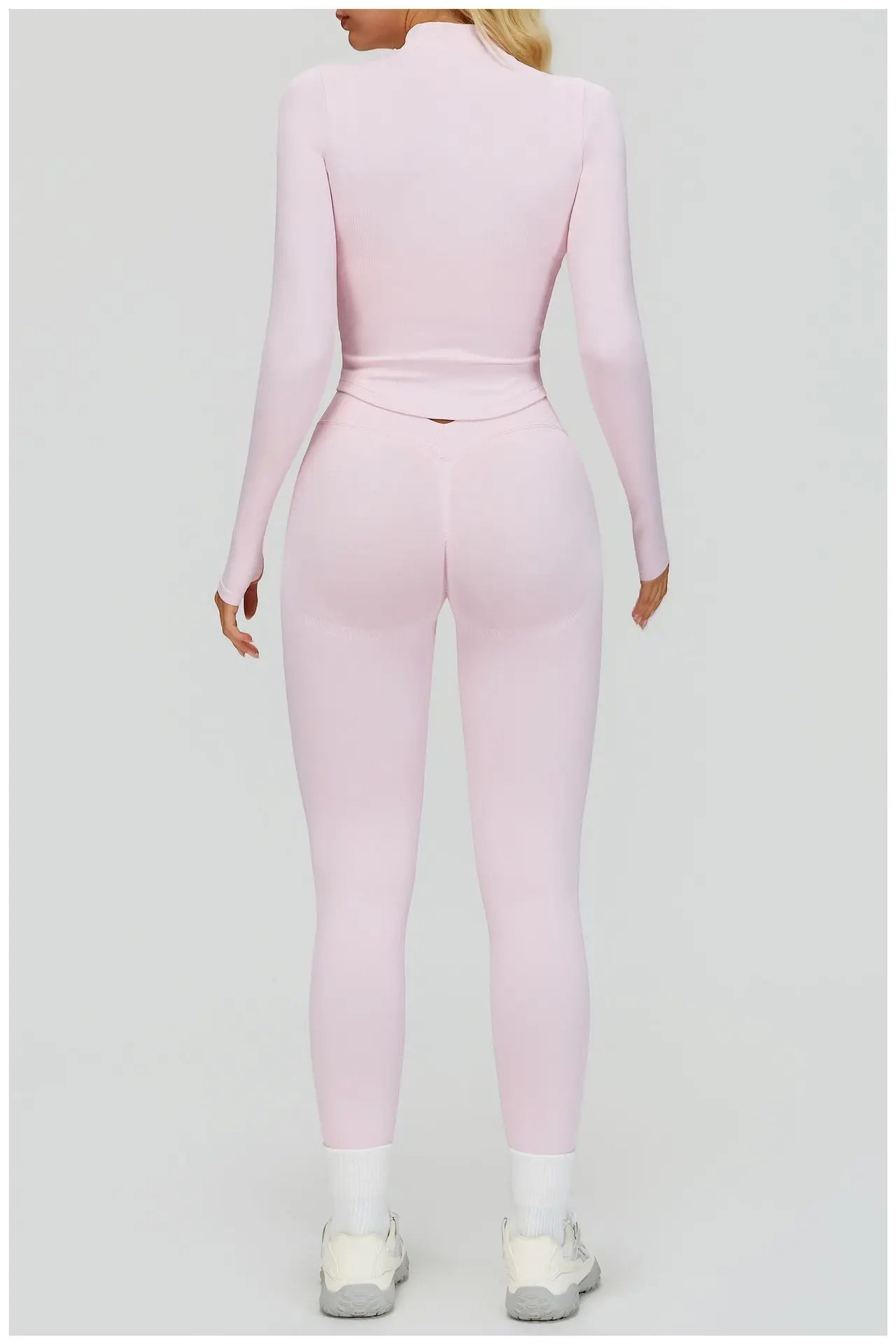 SWELTERING 2/3PCS Seamless Yoga Set Gym Clothes Sportswear Fitness Suits Women Workout Bra Crop Top Long Sleeve Sports Suits