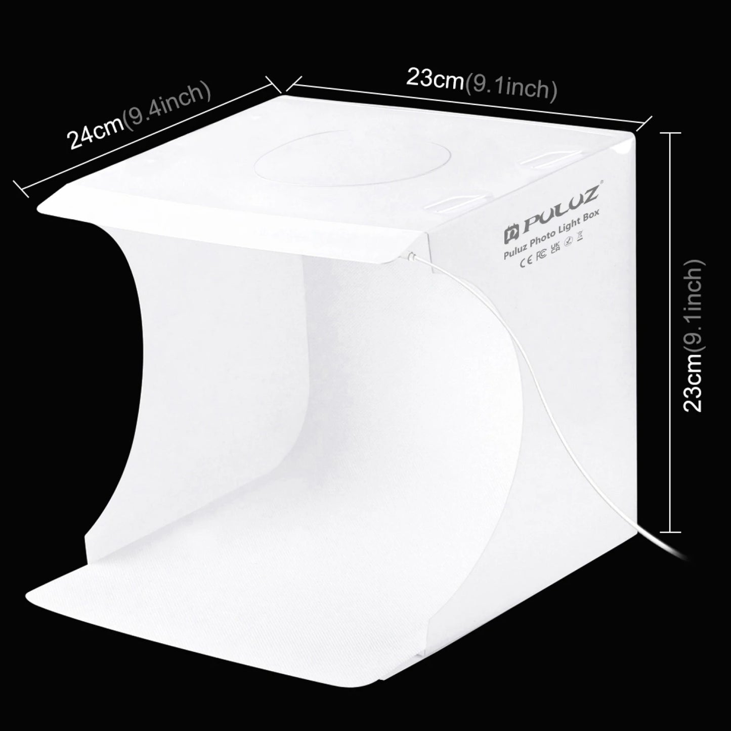 PULUZ 20cm Mini Folding Portable 550LM LED Light Photo Lighting Studio Shooting Tent Box Kit with 6 Colors Backdrops