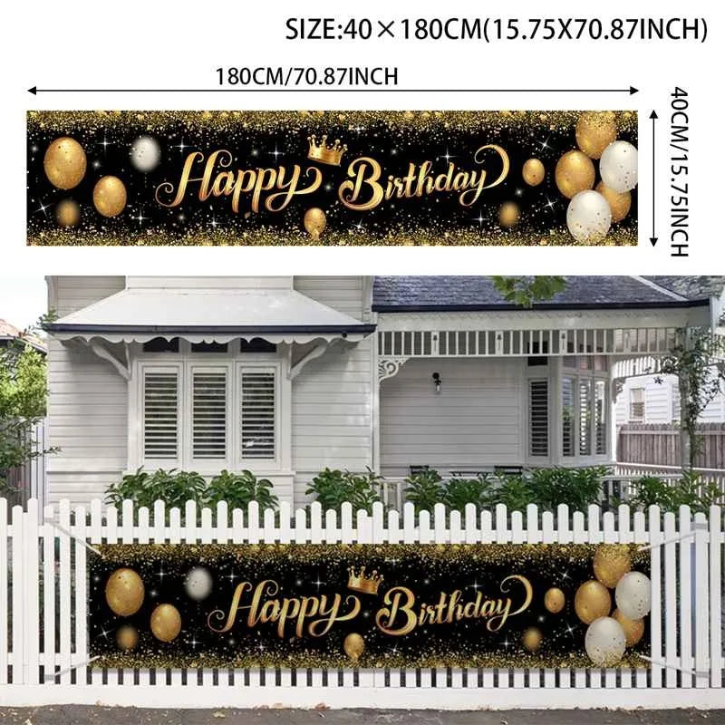 Alles Gute zum Geburtstag Banner Geburtstagsparty Dekoration Kinder Jungen Mädchen Babyparty Dekoration Girlande Wimpelkette Flaggen Jahrestag
