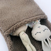 Neuer dicker Plüsch Babybett Hängetasche Tragbare Doppeltaschen Neugeborenen-Bett Spielzeug Organizer Tasche Bettkopfteil Aufbewahrungstasche
