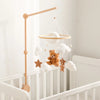 Baby-Kinderbett-Mobile-Rassel-Spielzeug 0-12 Monate Säugling Weicher Filz Teddy Samt Rosa Bär Bettglocke Hängendes Spielzeug Halterung Babybett Mädchen Spielzeug
