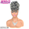 Synthetic Afro Puff Drawstring Ponytail Hair Bun 10 Inch Short Afro Kinkys Curly Afro Bun Extension Hairpieces Large Size