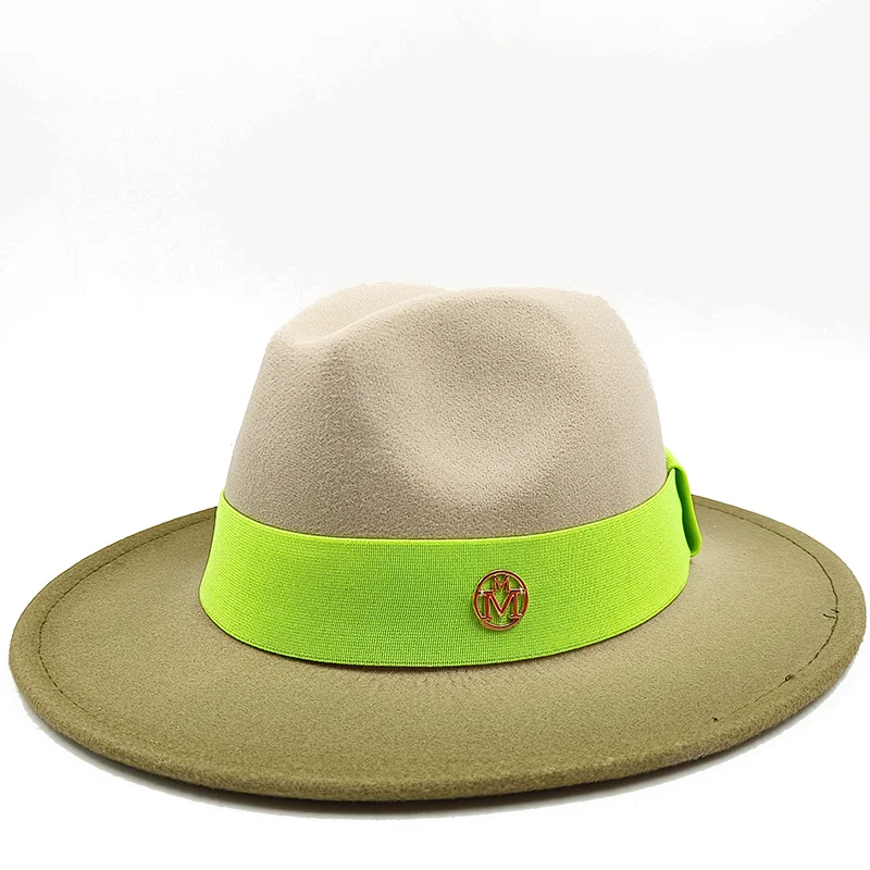 Low price wholesale Fedora hats men's and women's jazz hats red and white new tie dyed Fedora hats autumn classic hats sombrero