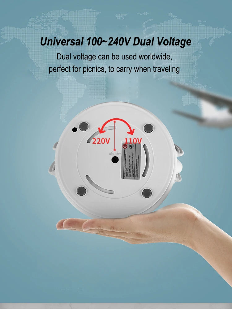 Foldable Electric Cooker 220V Mini Multifunction Hot Pot Food Steamer Cooking Machine for Dormitory Noodle Cooker for Travel