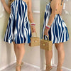 Women's Floral Print Halter Neck Boho Dress Backless Spring Summer Casual Elegant Gown for Party And Wedding