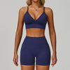 SWELTERING 2/3PCS Seamless Yoga Set Gym Clothes Sportswear Fitness Suits Women Workout Bra Crop Top Long Sleeve Sports Suits