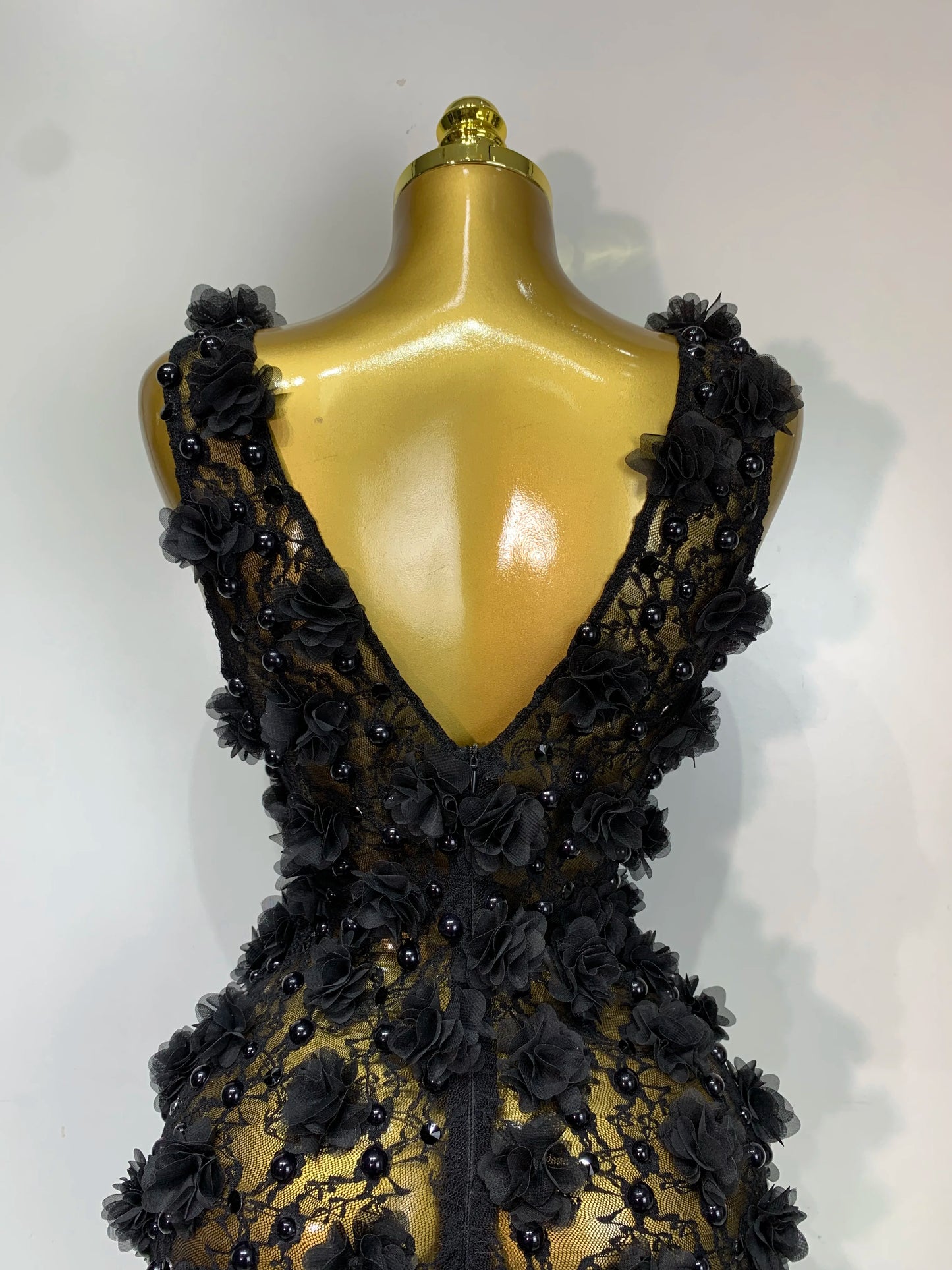 Women Luxury Pink Flowers Pearls Lace See Through Bodycon Mini Dress Birthday Photoshoot Evening Party Nightclub Stage Costume