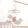 Baby-Kinderbett-Mobile-Rassel-Spielzeug 0-12 Monate Säugling Weicher Filz Teddy Samt Rosa Bär Bettglocke Hängendes Spielzeug Halterung Babybett Mädchen Spielzeug