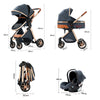 Kinderwagen 3 in 1 Kinderwagen für Babys, leichte Buggys, Babykutsche, ISOFIX BASIS, Baby Reisekinderwagen, Neugeborenenkinderwagen