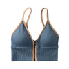 Sexy Seamless Bras For Women Padded Underwear Backless Bralette Sleep Top Camis Wireless Fitness Zipper Bra Lingerie