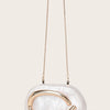 Women Acrylic Clutch Box Handbag Metal Handle Evening Bag Trendy Ladies Shoulder Crossbody Purse for Wedding Prom Cocktail Party