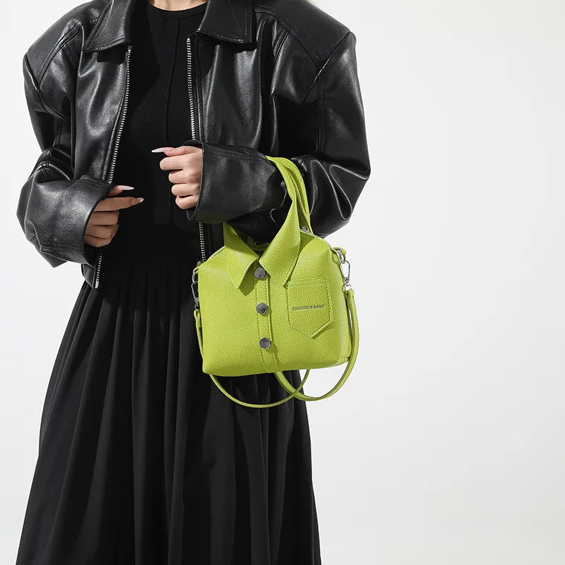 PU Square Compact Shoulder and Crossbody Bags Zipper Unique Design High Quality Hand Bags for Women 2025 Designer Style Bolso