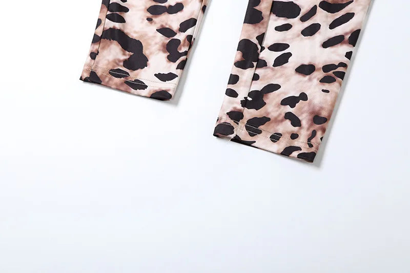Leosoxs Sexy Jumpsuit Damen Ärmellos 2025 Sexy Trend Leopardenprint Ärmelloser Street Fit Stretch Aktivität Workout Overalls