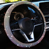 Bling Auto Lenkradabdeckung mit Kristall-Diamant Glitzerndem Auto SUV Strass Lenkradschutz Fahrzeug Auto Dekoration