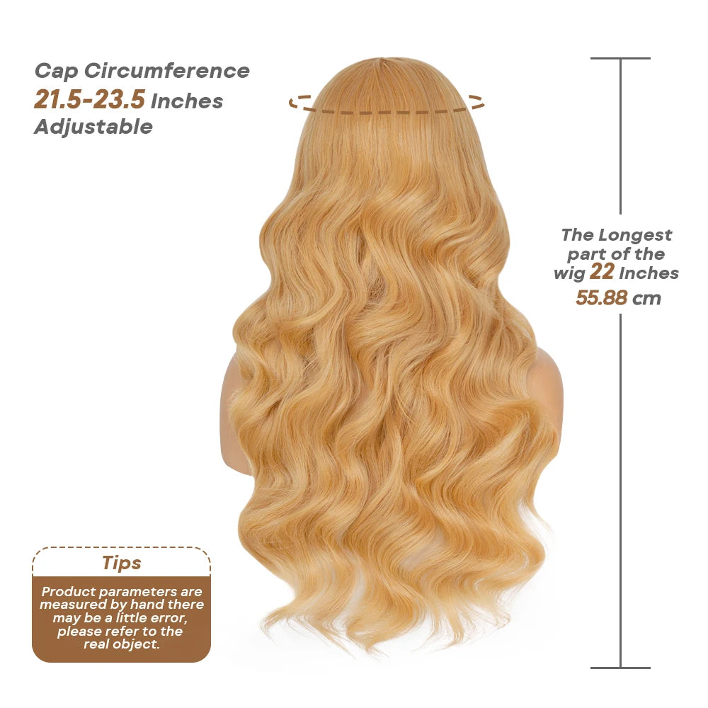 Body Wave 13x6 HD Lace Frontal Wig Honey Blonde Lace Front Wigs Synthetic Light Blonde Lace Front Wigs Glueless For Women