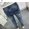 Men's Korean Style Classic Jeans 2023 New Blue Ripped Jeans for Men Fashion Trendy Summer Skinny Ripped Hole Cargo Trousers