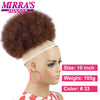 Synthetic Afro Puff Drawstring Ponytail Hair Bun 10 Inch Short Afro Kinkys Curly Afro Bun Extension Hairpieces Large Size