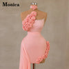 MONICA Trendy Pastrol Crystal Flowers Pleat Short Cocktail Dresses for Teens Cape Party Vestidos De Formatura Customized