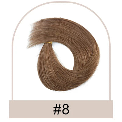 Straight I Tip Hair Extensions 12-26inch Human Hair Remy Fusion Hair Extensions 50pcs/ Set Keratin Capsule Brown Blonde Color