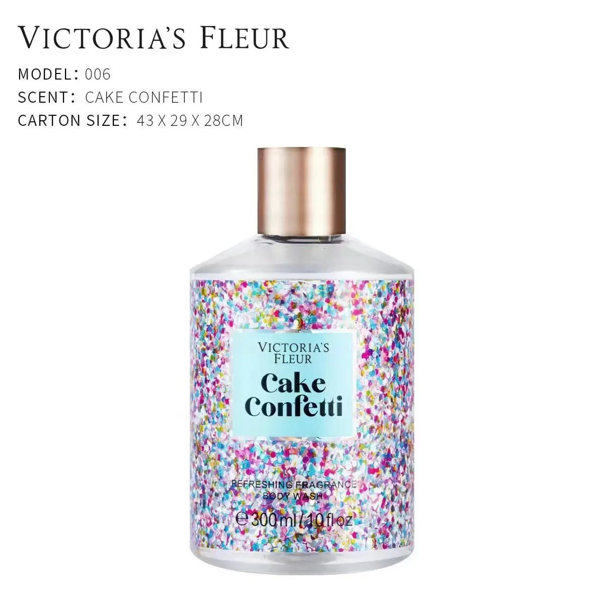 Victoria fragrance shower gel lasting fragrance secret language of love Moisturizing&oil controlling deep cleaning