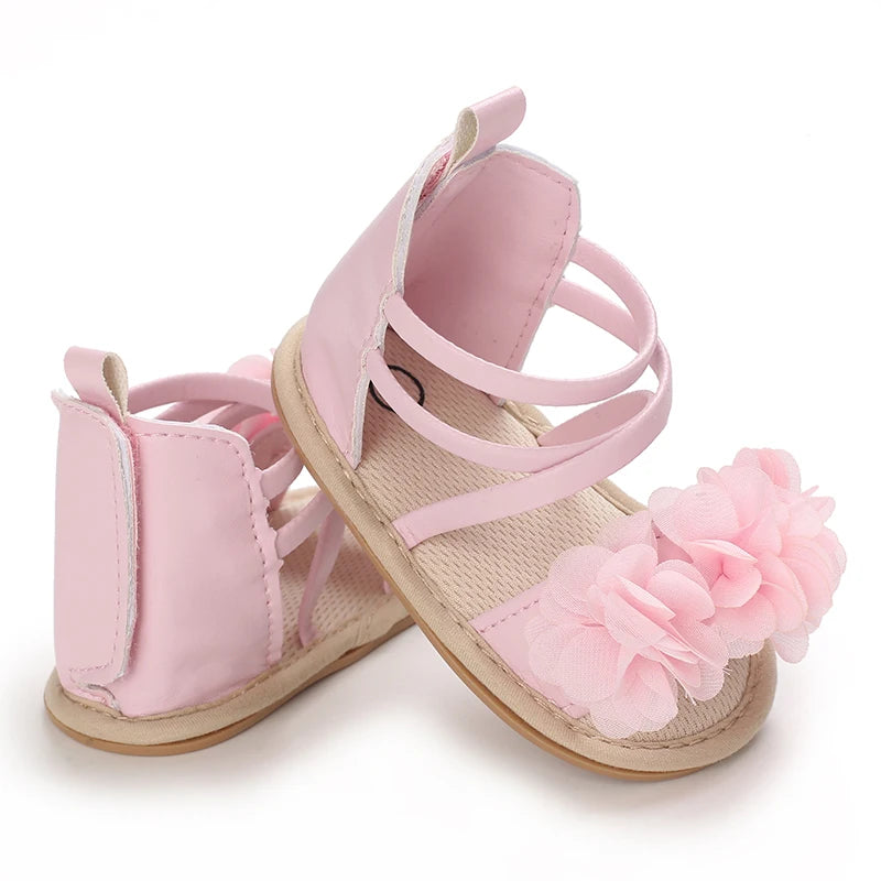 Sommer Coole Baby Mädchen Sandalen Mode Neugeborenen Sandale Idyllische Blume Weiche Anti-Rutsch Kleinkind Gummisohle Bequeme Schuhe