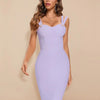 BEAUKEY Summer White Rhinestone Bandage Evening Dress Women Luxury Maxi Spaghetti Strap Red Club Celebrity Evening Party Vestido