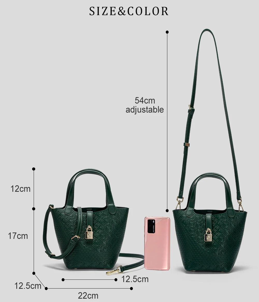 Retro Classic Women's Fashion Handbags Pure Color Design Metal Lock Buckle Accessories Ladies Shoulder Bags Minimalist Versatile