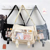 Y2K Waterproof Canvas School Bags Messenger Bag Women Handbags Student Shoulder Bag Fashion Large Capacity Crossbody Bag Itabag