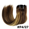 Seamless Clip ins Extensions Human Hair Straight Brazilian Remy Real Natural Hair 8Pcs 120G/Set Clip on Human Hair Extensions