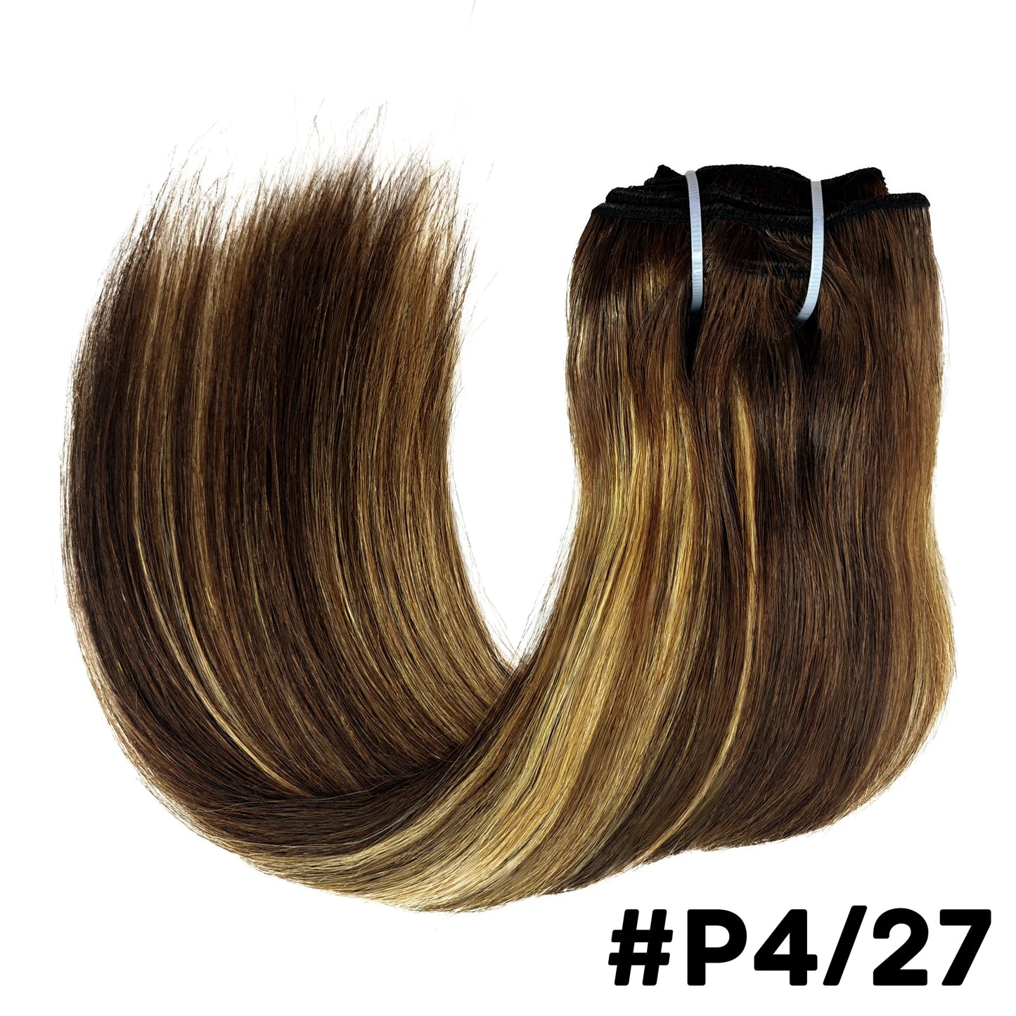 Seamless Clip ins Extensions Human Hair Straight Brazilian Remy Real Natural Hair 8Pcs 120G/Set Clip on Human Hair Extensions