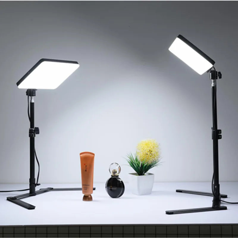 10 inch LED Video Light For Live Streaming Photo Studio Light Panel Photography Dimmable Flat-panel Fill Lamp 3300-5600K