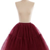 Multi-layer Tulle Tutu Skirts Fuchsia 6 Layers Fluffy Petticoat Underskirt Princess Ball Gown Women Halloween Party Skirt