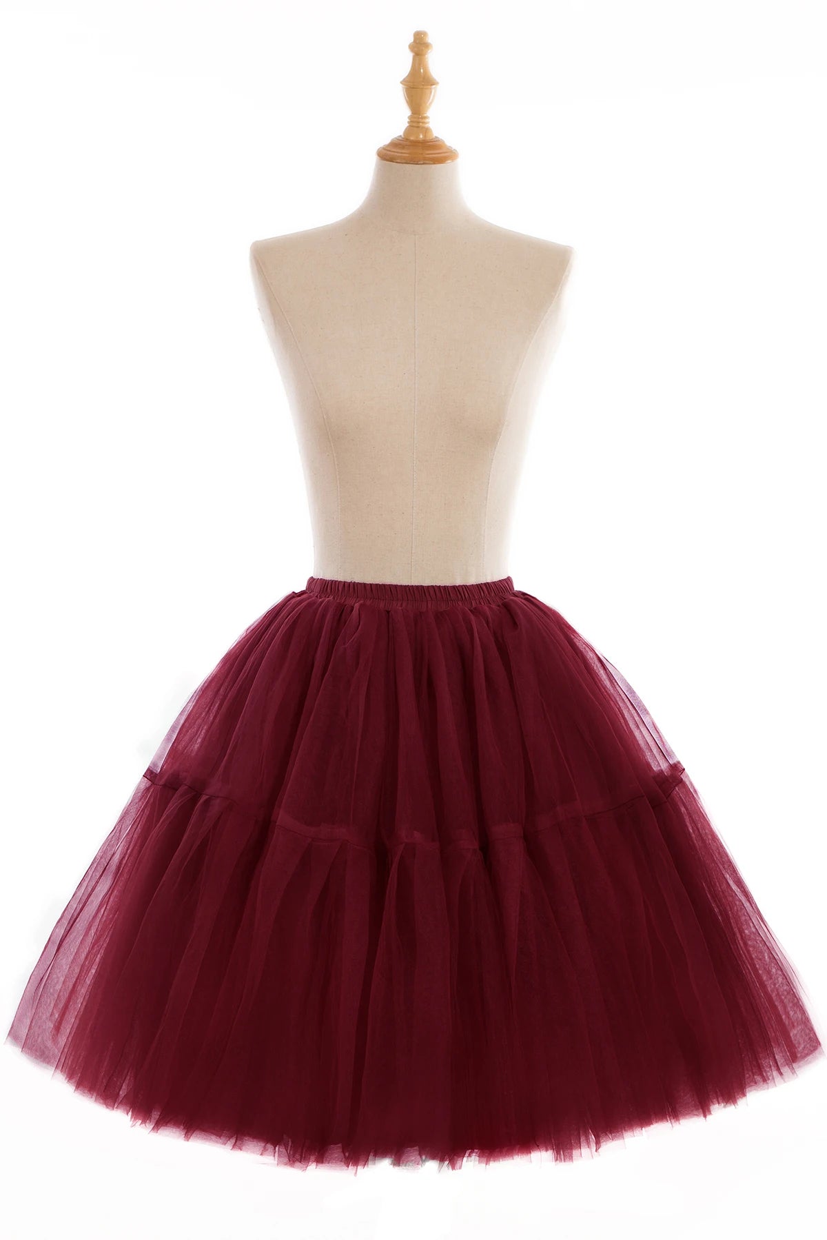 Multi-layer Tulle Tutu Skirts Fuchsia 6 Layers Fluffy Petticoat Underskirt Princess Ball Gown Women Halloween Party Skirt