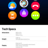 New Zeblaze Btalk 3 Plus Voice Calling Smart Watch 1.39'' Large HD Color Display Fitness Tracking Smartwatch for Men and Ladies