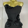 Sexy Fashion White Elegant Strapless Flower Bodycon Long Dress Women Casual Streetwear Club Birthday Party Slim Elegangt Dresses